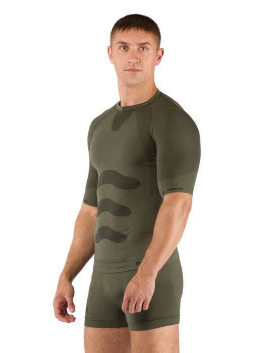 Футболка чоловіча Lasting Abel, зелена, L/XL 