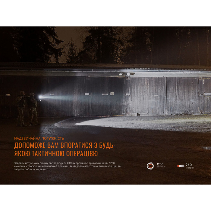 Ліхтар до пістолета Fenix GL23R з лазерним прицілом 