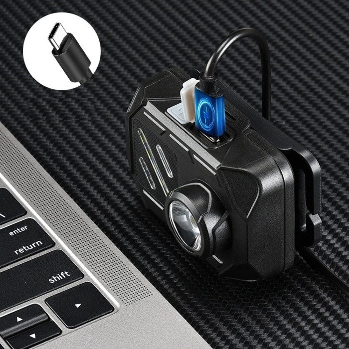 Ліхтар налобний Police WT-509+XPE+9SMD, 3xAAA, Box 