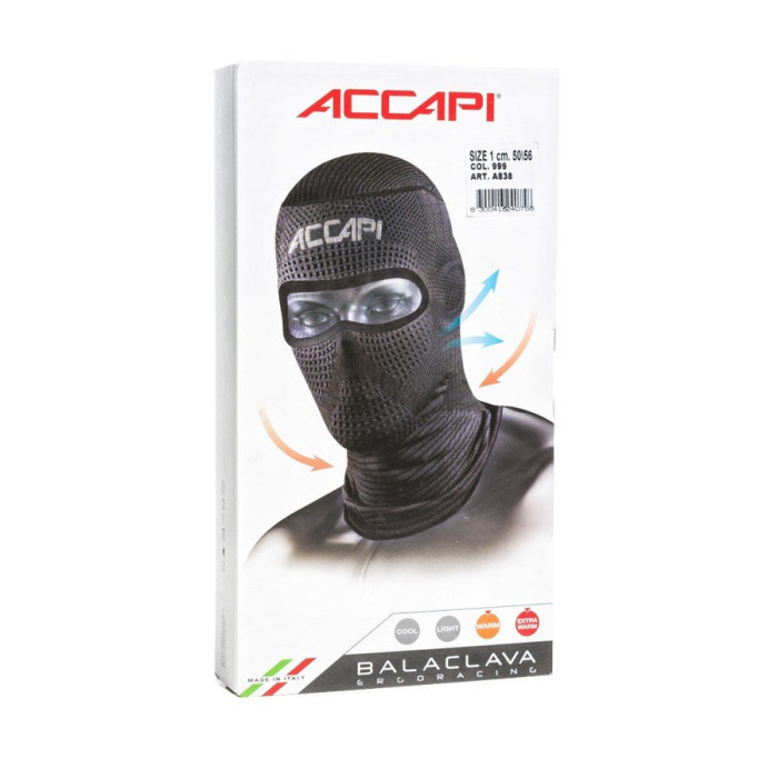 Балаклава Accapi Ergoracing 999 Black, 56/62 