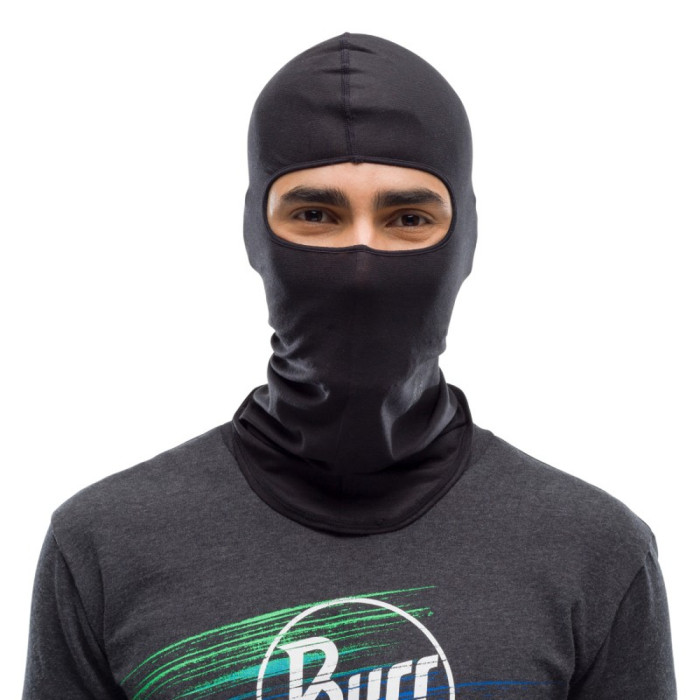 Балаклава Buff Lightweight Merino Wool Balaclava, solid Black 