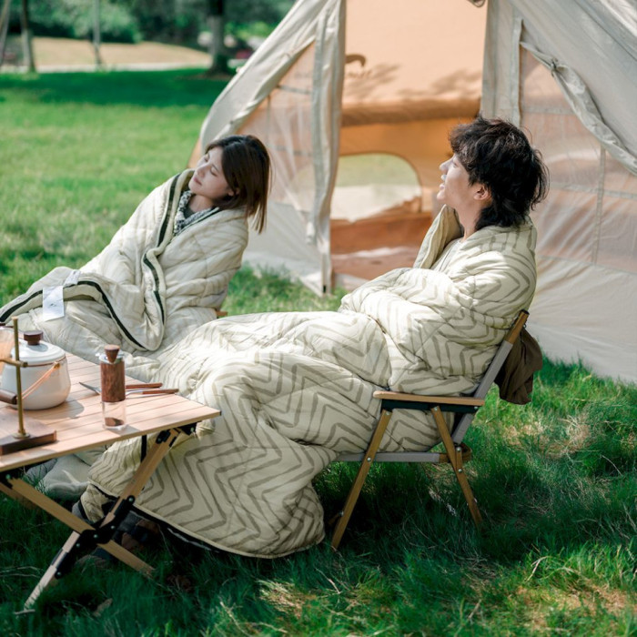 Спальний мішок Naturehike DP200 CNK2300SD012, правий, світло-зелений 