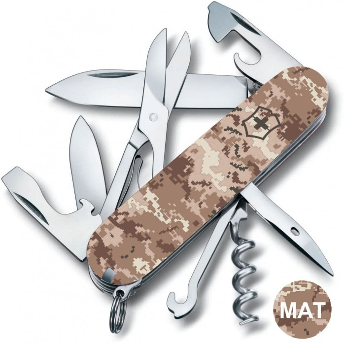 Складаний ніж Victorinox CLIMBER ARMY Піксель пісочний 1.3703.7.W3944p