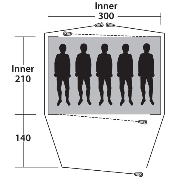 Намет Outwell Cloud 5 Blue (928274) 