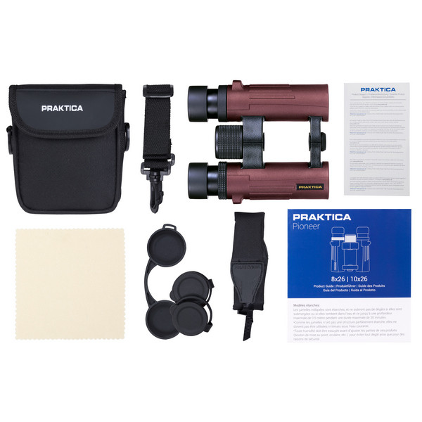 Бінокль Praktica Pioneer 10X26 WP Red 