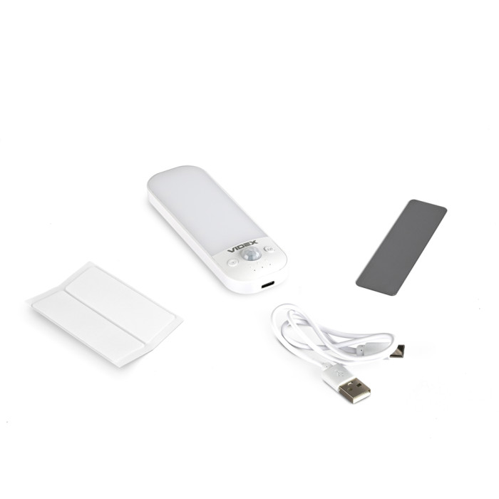 Світильник акумуляторний з датчиком руху VIDEX VL-NL014W-S 