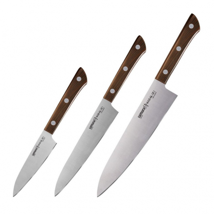 Набір з 3-х кухонних ножів Samura Harakiri SHR-0220WO 