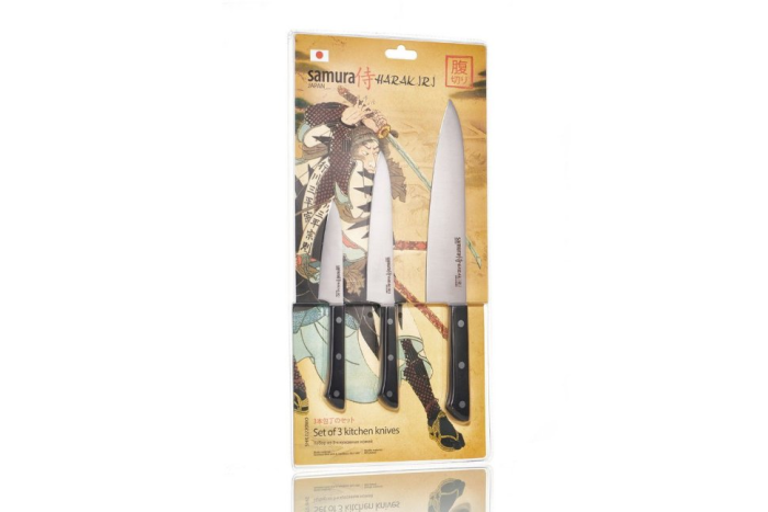 Набір з 3-х кухонних ножів Samura Harakiri SHR-0220WO 