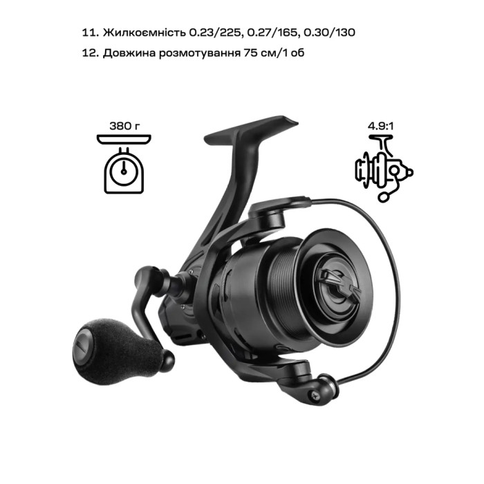 Котушка Brain Scout SE-S 5000S 8+1BB 4.9:1 Silver 
