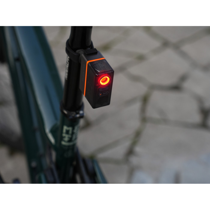 Велосипедний міні насос-задня фара Flextail Tiny Tire Pump ACS, чорний 