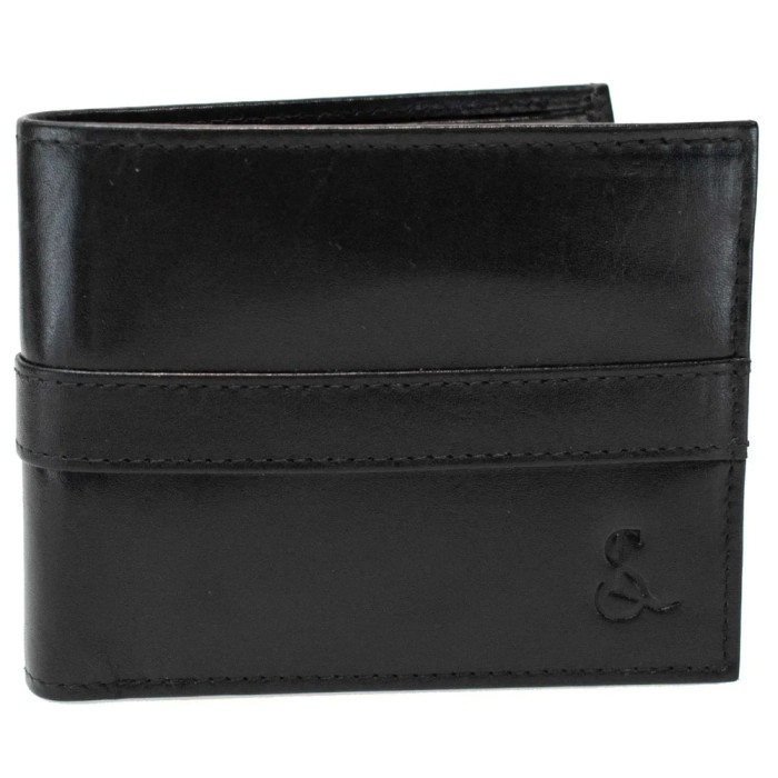 Портмоне чоловіче шкіряне Semi Line RFID Black (P8265-0) 