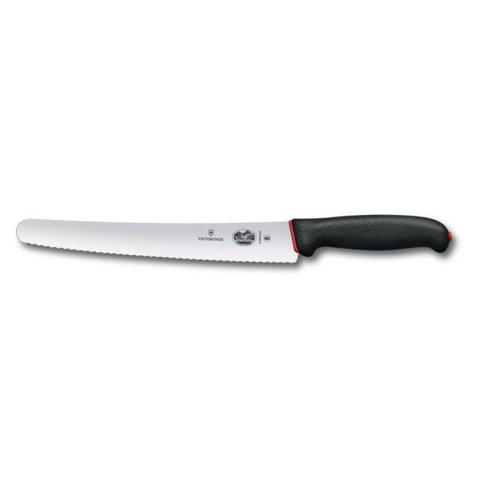 Ніж кондитерський Victorinox Dual Grip 26см хвил чорн 5.2933.26D 