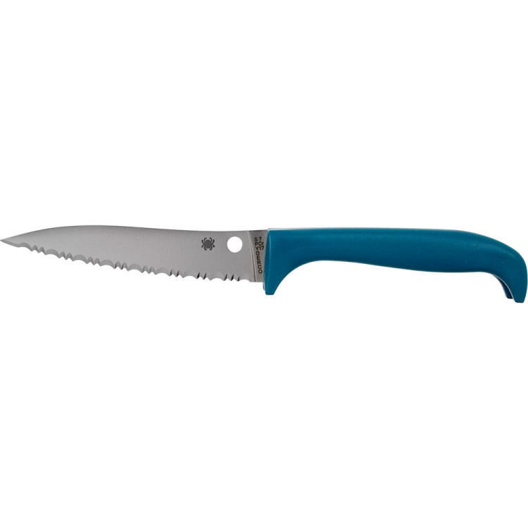 Ніж Spyderco Counter Puppy, серрейтор blue (K20SBL) 