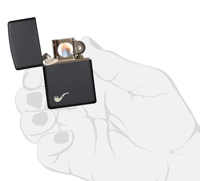 Запальничка Zippo Трубкова Black Matte Pipe Lighter 218PL 