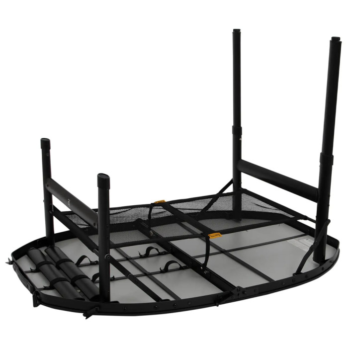 Стіл Bo-Camp Woodbine Oval 100x70 cm Black/Wood look (1404185) 