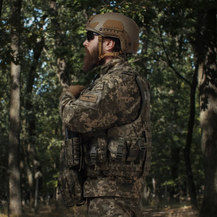 Підсумок Ukrarmor під гранату. Кріплення Molle. Cordura 500D Піксель 