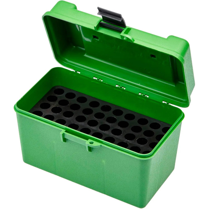 Кейс MTM д/патрон. 300WM, 375 H&H Mag; 416 Rem Mag .300 Win Mag на 50шт. зелений 