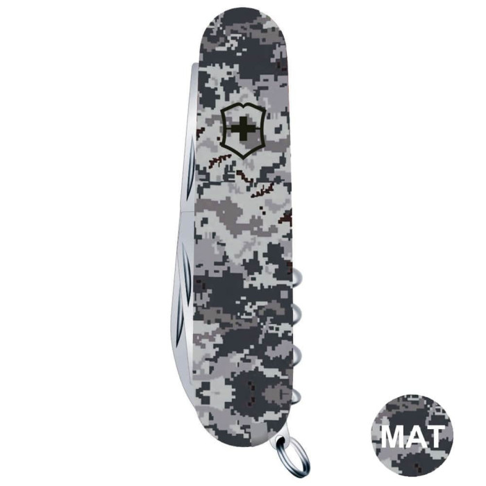 Складаний ніж Victorinox CLIMBER ARMY Піксель синій 1.3703.3.W3942p