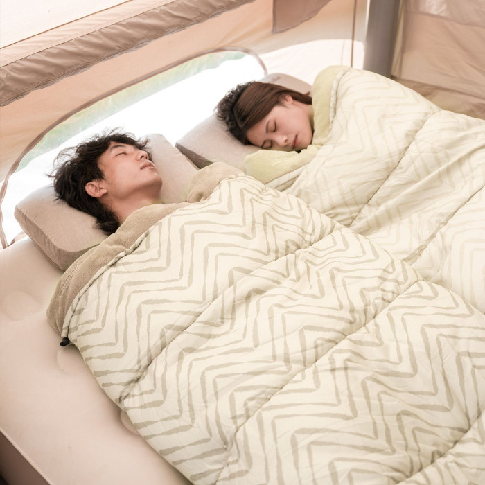 Спальний мішок Naturehike DP200 CNK2300SD012 правий, бежевий 