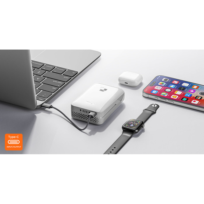 Акумуляторний кущоріз Litheli, живлення від павербанку (УМБ Litheli Power Bank 10000 mAh, 45 W, 2А в комплекті) 