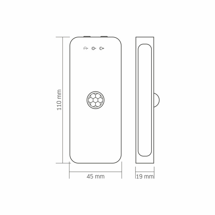 Світильник акумуляторний з датчиком руху VIDEX VL-NL053W-S 