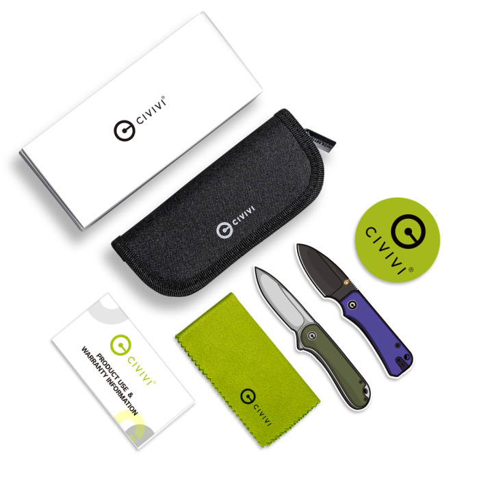 Ніж складаний Civivi Baby Banter Cuibourtia Wood C19068SB-2 