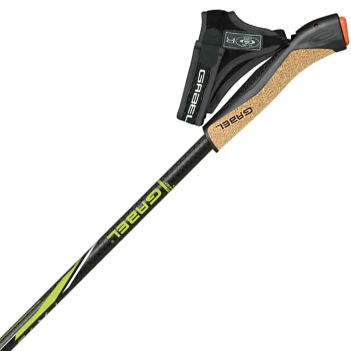 Палиці для скандинавської ходьби Gabel FX-75 Snake Carbon 105 Dual Spike (7009351011050) 