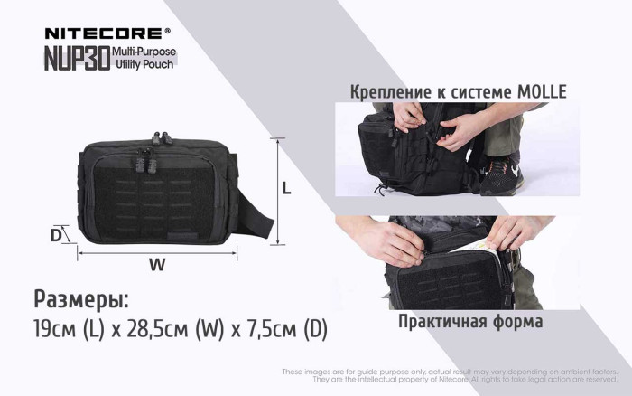 Сумка EDC тактична Nitecore NUP30 (Cordura 600D) 