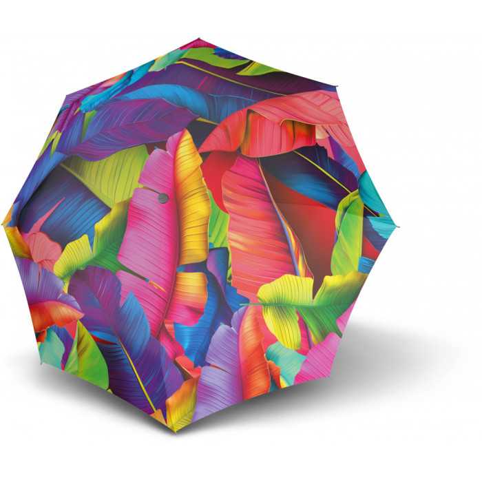 Парасоля Knirps T.200 Palm Multicolor Авто / Складана / 8спиць / D99x28см 