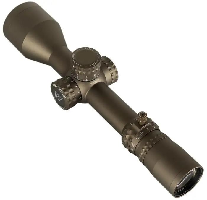 Приціл Nightforce NX8 2.5-20x50 F1 ZeroS СW-ILL. Сітка TReMoR3 з підсвічуванням. Dark Earth 