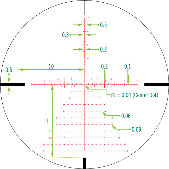 Приціл Vortex Strike Eagle 3-18x44, FFP, EBR-7C, 0.1 MRAD c підсвіткою, 34мм. 