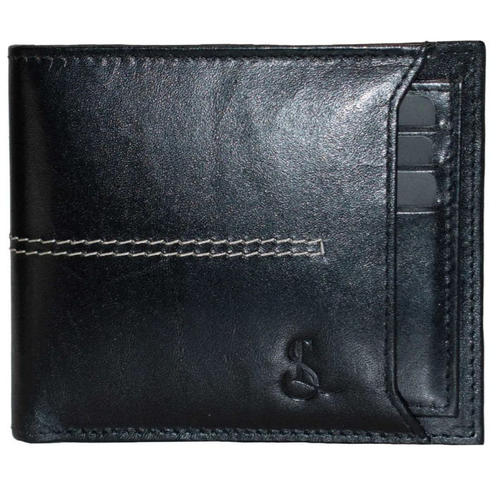 Портмоне чоловіче шкіряне Semi Line RFID Black (P8267-0) 