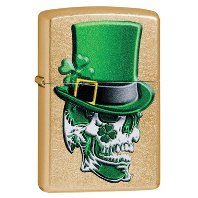Запальничка Zippo 207G Irish Skull Design (49121