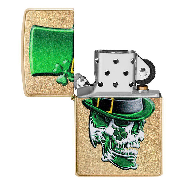 Запальничка Zippo 207G Irish Skull Design (49121 