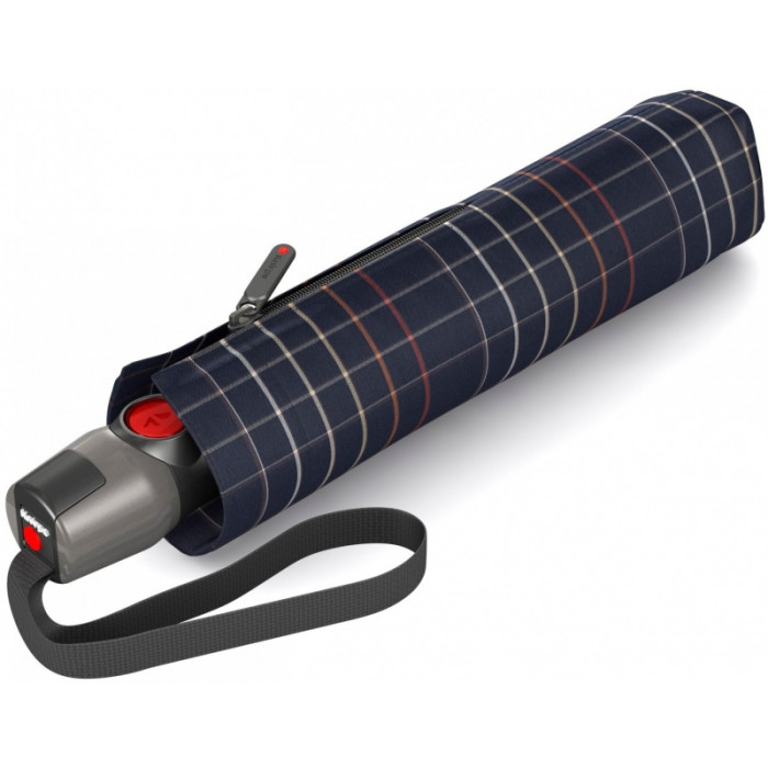 Парасолька T.200 Check Black Авто/Складаний/8спиц /D98x28см 