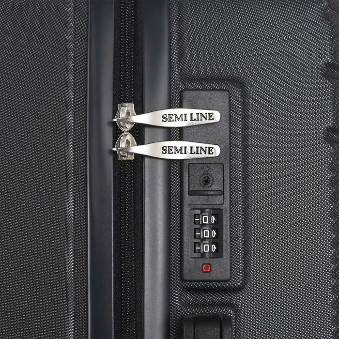 Валіза Semi Line 24" (M) Black (T5789-2) 