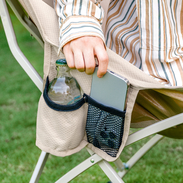 Стілець складаний Naturehike Stellaluna T04 CNK2550JJ022, вуглецева сталь, чорний 