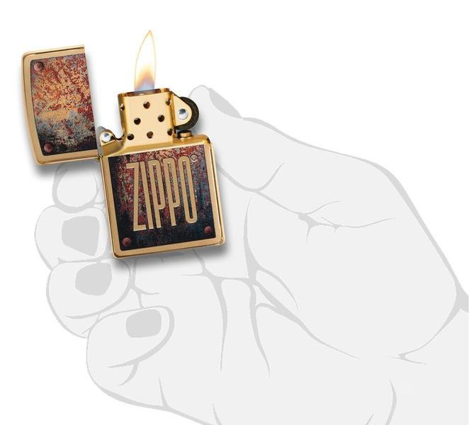Запальничка Zippo 204B Rusty Plate Design 29879 