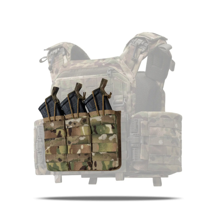 Підсумок Ukrarmor потрійний під магазини АК/АR. Cordura 500D. Molle Мультикам 