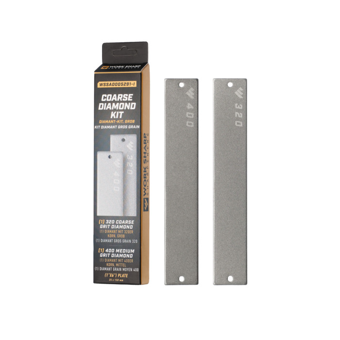Набір змінних пластин Work Sharp Coarse Diamond (320/400) для точилки WSBCHPAJ-PRO, 2 шт 