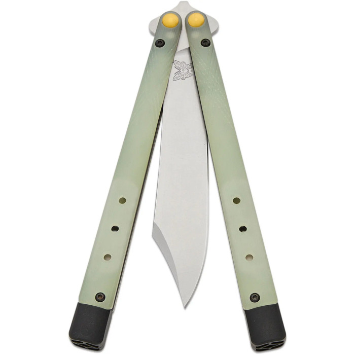 Ніж Benchmade Necron, balisong, jade G10, 99 
