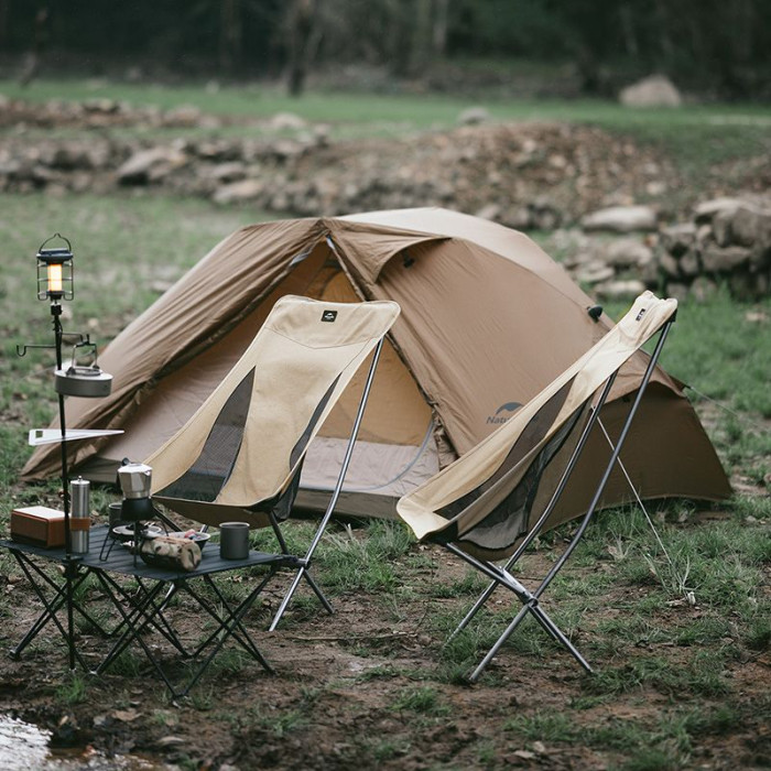 Крісло складане NaturehikeYL06 Alu Folding Moon Chair NH18Y060-Z, бежевий 