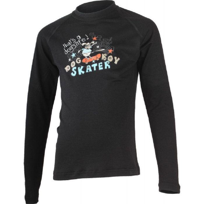 Термофутболка Lasting SKATER 9090 чорний, дитяча, розмір 130 