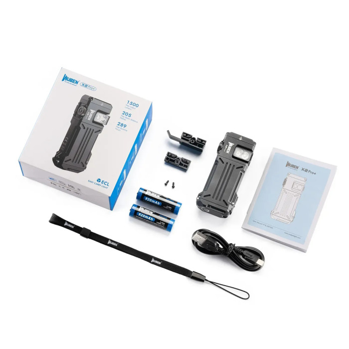 Ліхтарик ручний Wuben X2Pro+ Black
