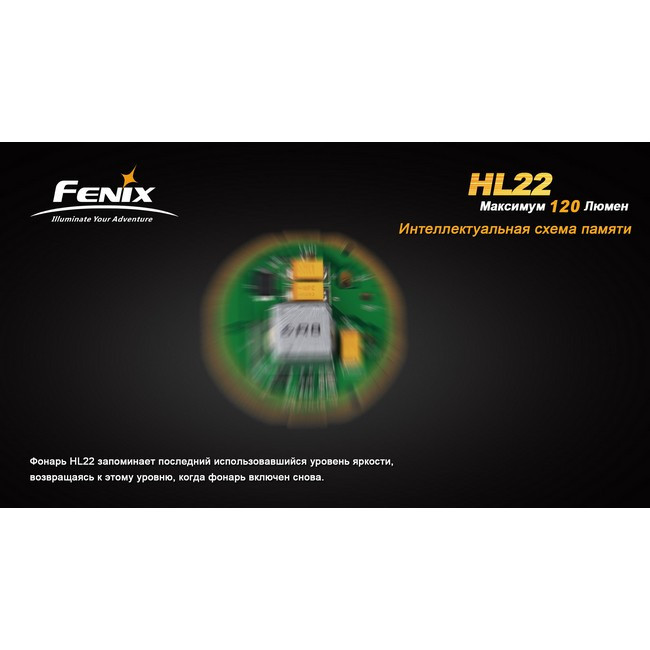 Налобний ліхтар Fenix HL22 Cree XP-E (R4), жовтий 