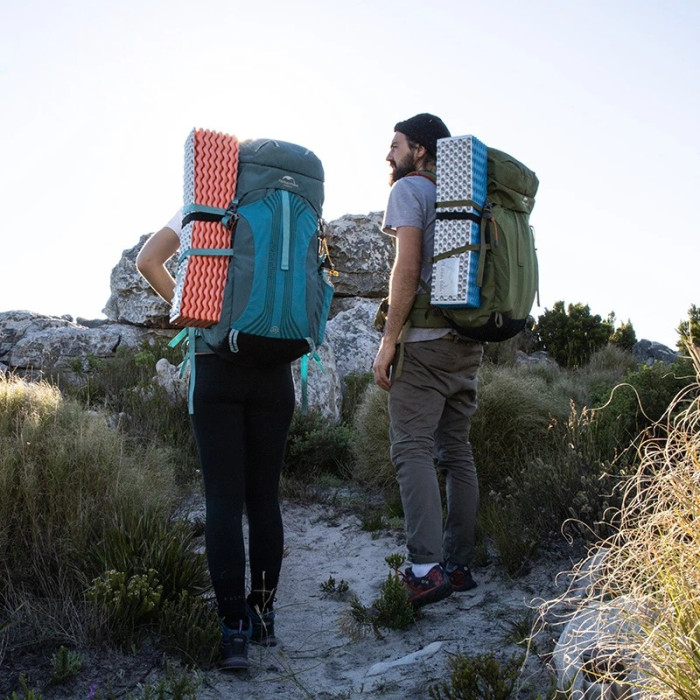 Килимок складний IXPE Naturehike NH19QD008, алюмінієва плівка, 185x56х1,8 см, жовтий 