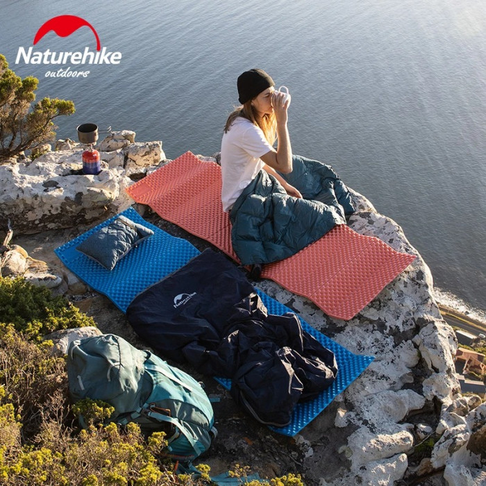Килимок складний IXPE Naturehike NH19QD008, алюмінієва плівка, 185x56х1,8 см, жовтий 