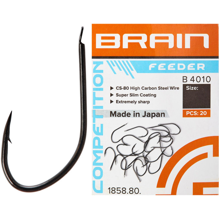 Гачок Brain Feeder B4010 #16 (20 шт/уп) black nickel 