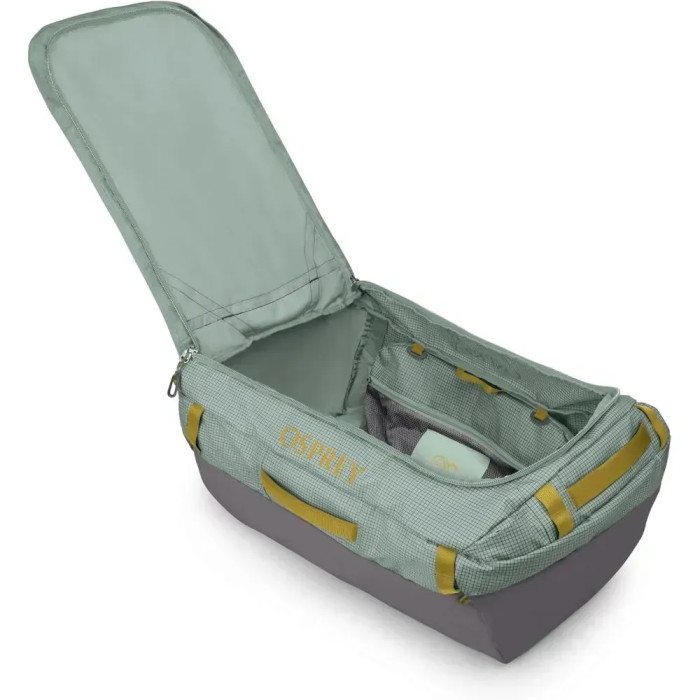 Сумка Osprey Transporter Duffel 95 frosty mint/soundwave grey - O/S - зелений/сірий 