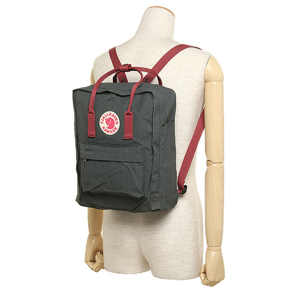 Рюкзак Fjallraven Kanken Forest Green-Ox Red 